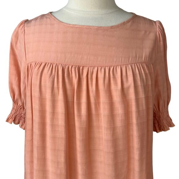 Shein Blouse Top Shirt Womens Large Orange Casual Summer - Picture 3 of 9